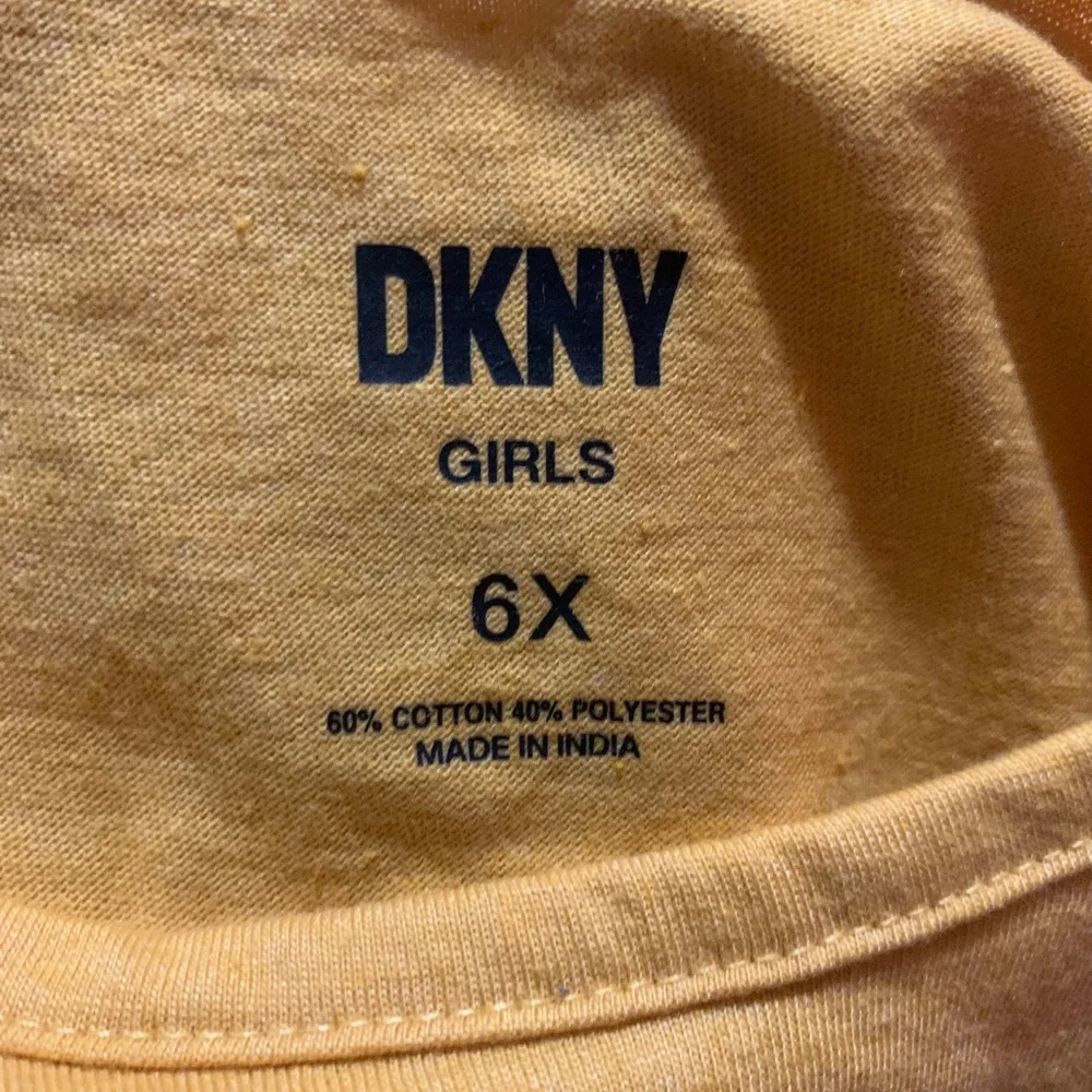 DKNY Mustard and White Sequins 2-Piece Set 6X